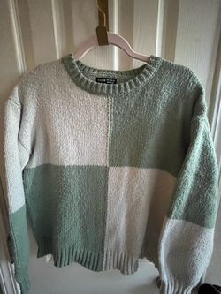 SHEIN Color Block Knit Sweater