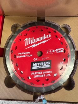 Milwaukee 7-1/4" 24T Framing Demolition Blade