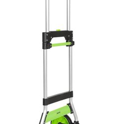 Folding Hand Truck and Dolly,309 lb Capacity Aluminum Portable Cart with Telescoping Handle and PP+EVA Wheels