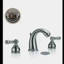 8" Chrome Widespread Bathroom Faucet with Drain..... CHECK OUT MY PAGE FOR MORE ITEMS