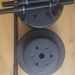 90lb Aerobic Weight Set with Bar