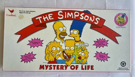 NIB Vintage 1990 The Simpson’s Mystery of Life Board Game