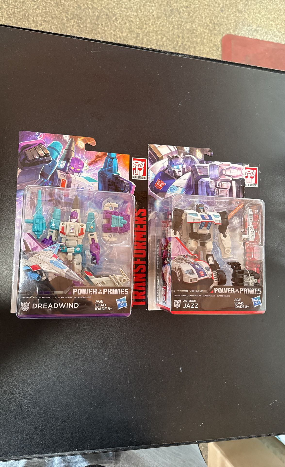 Transformers (2 Pack) Transformers DREADWIND & AUTOBOT JAZZ Action Figure Deluxe Class Power Of The Primes Hasbro 2017 - NISB - Never Opened - Gen
