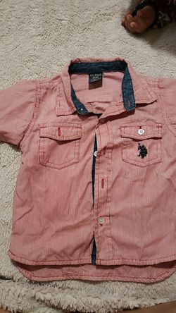 2T red shirt polo