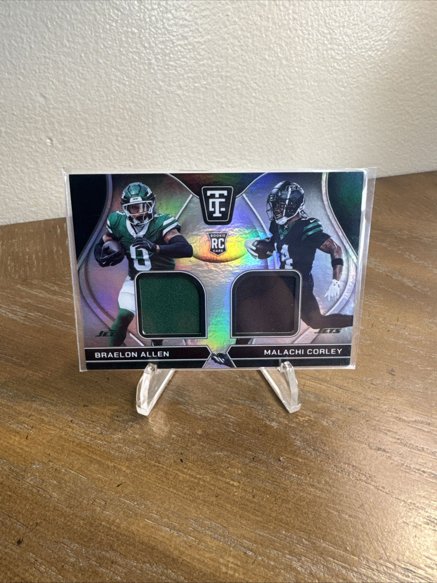 2024 Panini Totally Certified - Braelon Allen, Malachi Corley Patch #RDS-NYJ RC