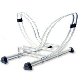 Two bike floor stand
