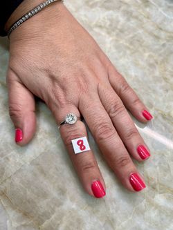 For Wedding 925 Sterling Silver Size 8