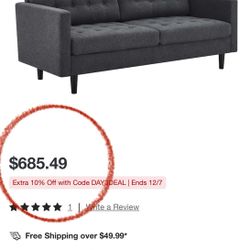 ♥️Sturdy & Cozy Design Sofa BED❤️ALMOST NEW❤️