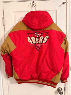 Vintage 49ers Logo 7 puffer parka jacket RARE