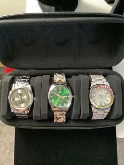 Men’s Brand New Watches In Traveling Carrying Case