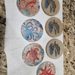 7 SEA DESIGN COASTERS