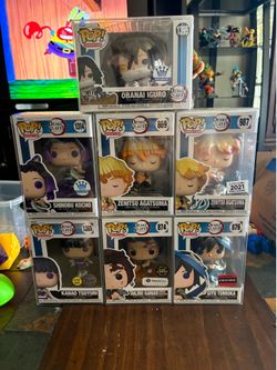 Demon Slayer Funko Pop! Vinyl Figures - Lot of 7