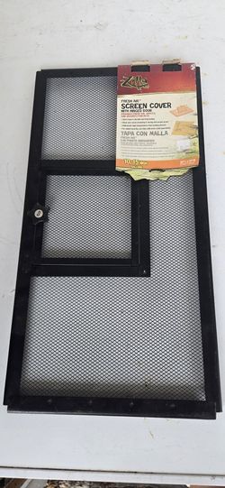 Zilla Reptile Terrarium Screen Cover W/ Hinged Door