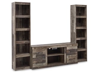 Derekson Multi Gray 3-Piece Entertainment Center