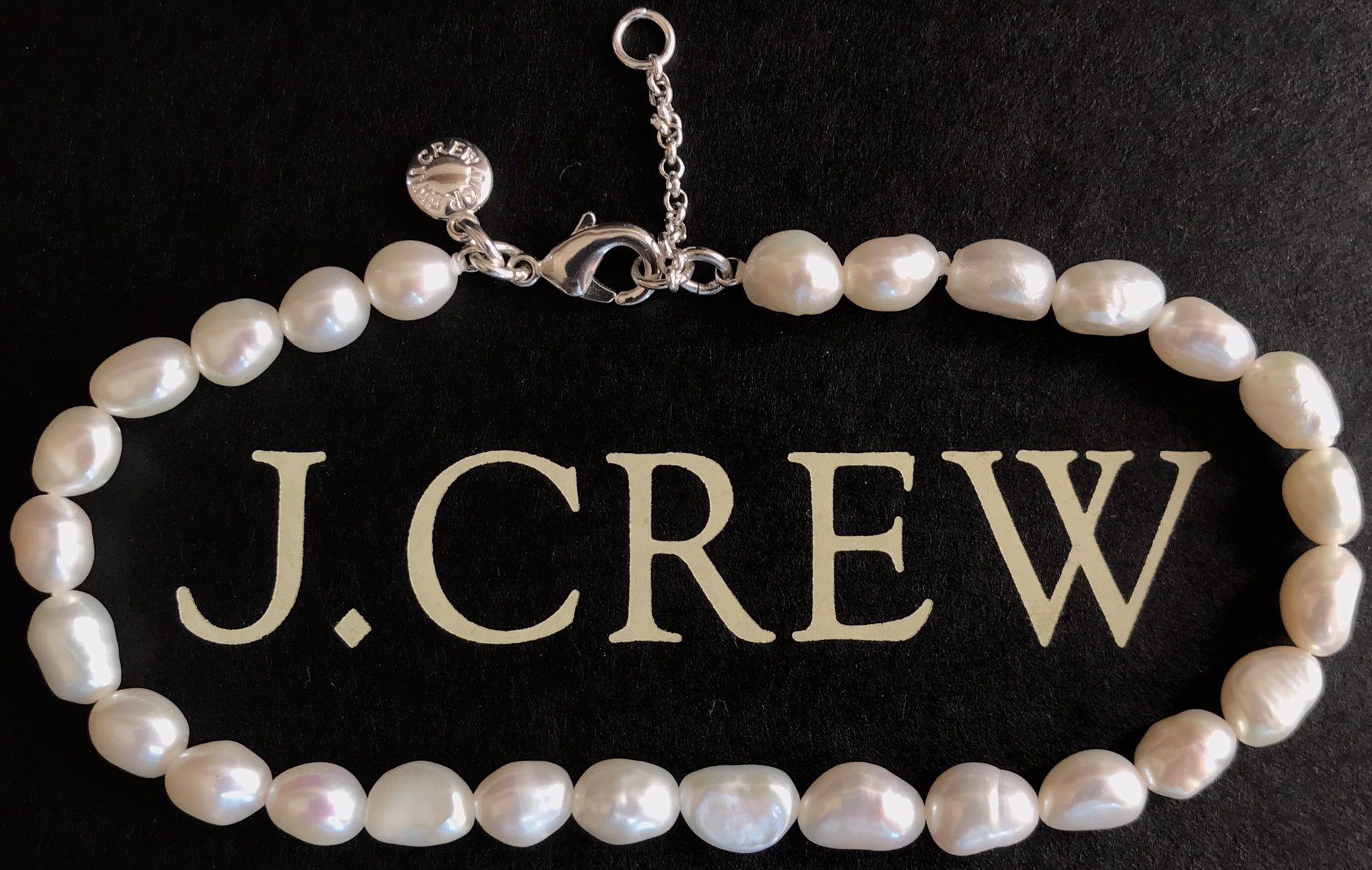 (NEW) (1 AVAILABLE) WOMEN’S J.CREW FRESHWATER PEARL ANKLET/BRACELET - SIZE: 9” WITH 1” EXTENDER