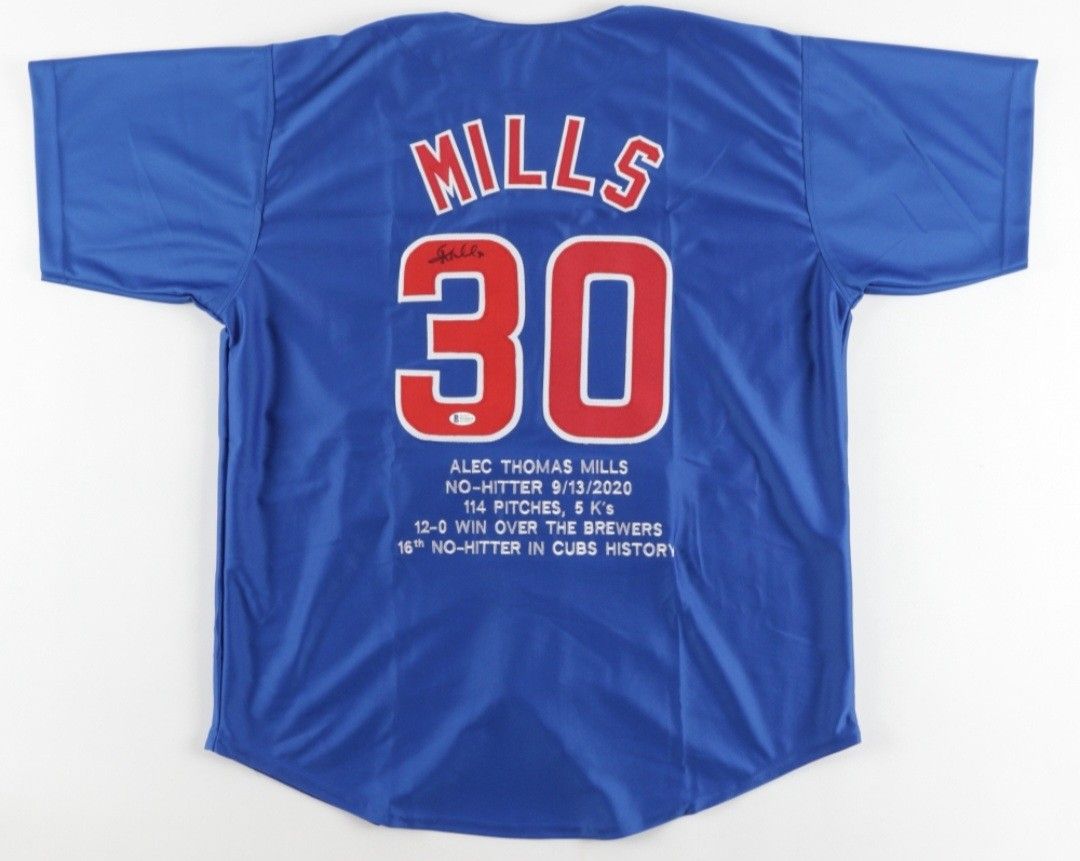 Alec Mills Signed Career Highlight Stat Jersey (Beckett)

Chicago Cubs

