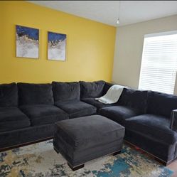 Arden 2 Pc Sectional with Ottoman 