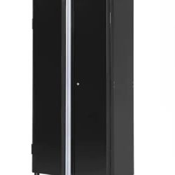 Ready-to-Assemble 24-Gauge Steel Freestanding Garage Cabinet in Black (36 in. W x 72 in. H x 18 in. D)