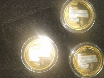 3 5th Anniversary World Trade Center Coins In Cases