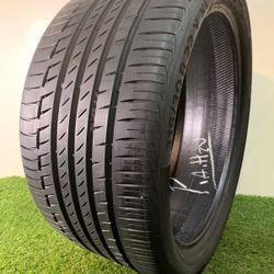 315 30 22    Continental PremiumContact 6  One Used Tire 90% Life 