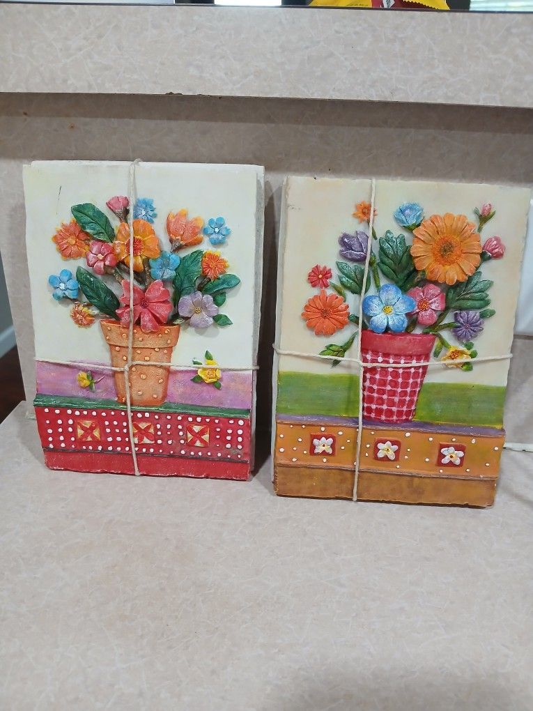 Small Floral Wall Art Total Of 4 Piece Set