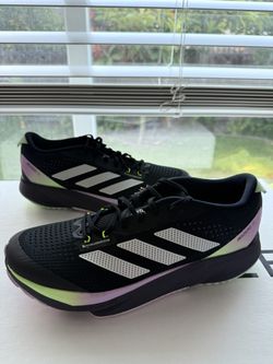 Adidas Adizero SL Running Shoes Black Metallic Green Spark Women's Size 10 NEW