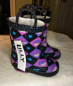 NEW CUPCAKE GIRLS RAIN BOOTS SIZE 5 Toddler IN INGLEWOOD 90301