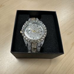 Silver & Gold Glistening Watch