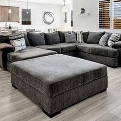 Sectional With Ottoman For Sale