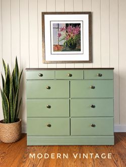 Vintage solid pine dresser