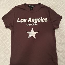 LA brown shirt