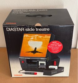 Vintage DIASTAR Slide Theater Automatic advance table-top slide viewer Includes Stack Loader