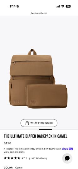 NEW IN BOX beis ultimate diaper backpack