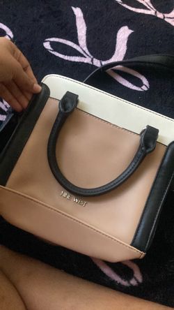 nine west color block satchel
