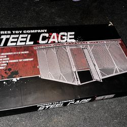 WWE AEW Steel Cage Playset for Figures Toy Company Wrestling Rings