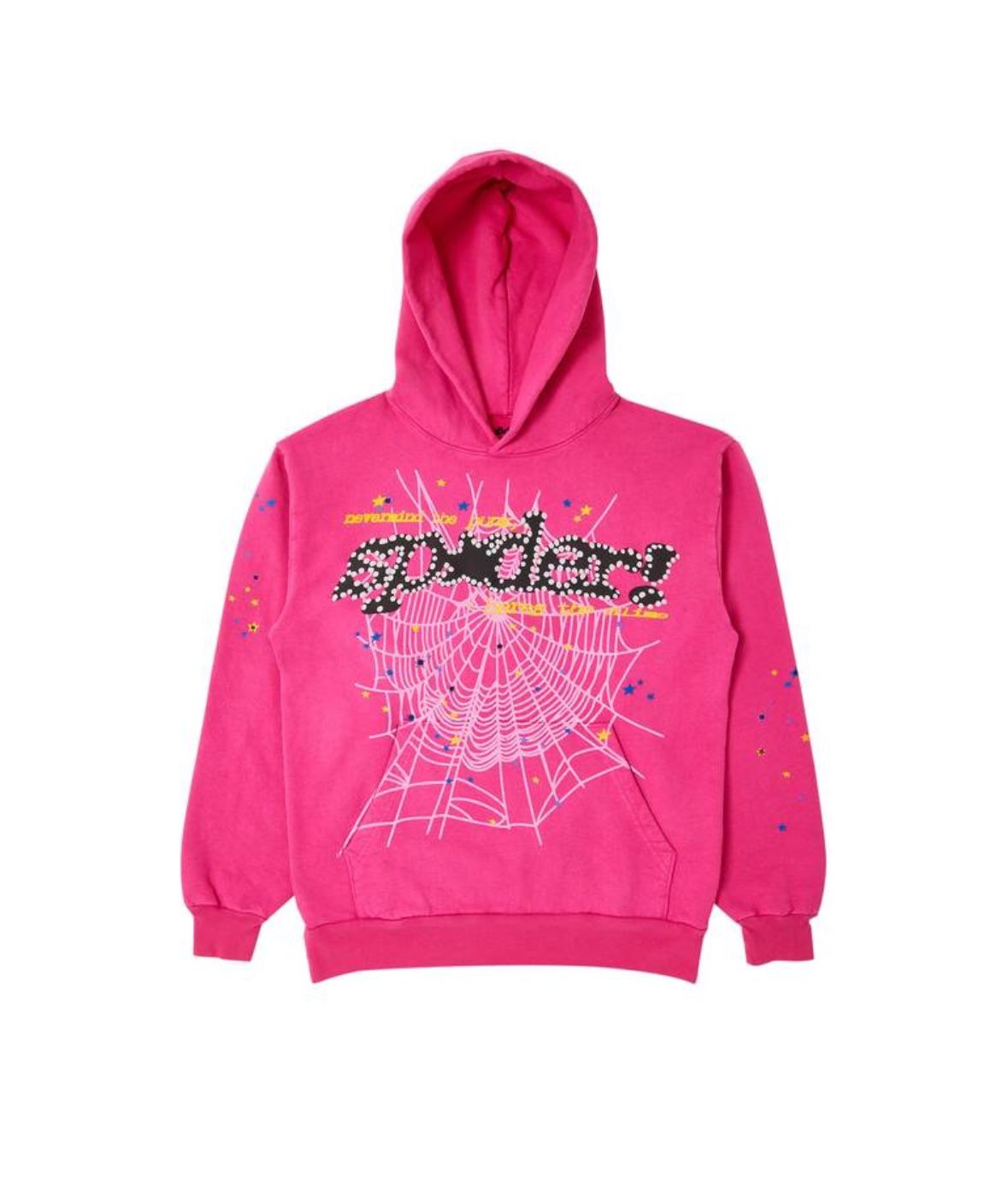 sp5der pink v2 hoodie 