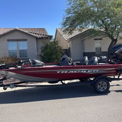 2022 Tracker Pro 175 TXW Tournament Edition Bass Boat Mercury 75 hp 4 Stroke 33.4 hrs Under Warranty