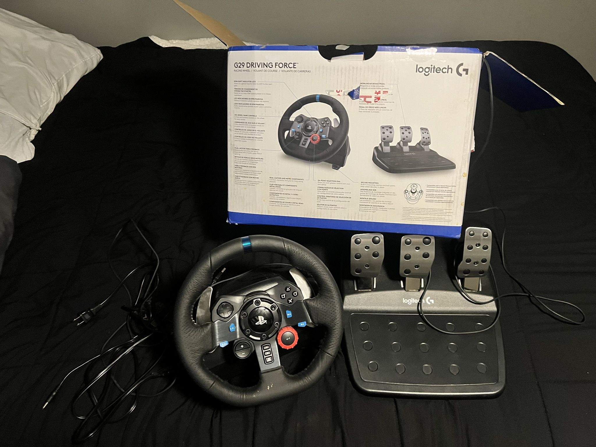 The Logitech G29 is a racing wheel.