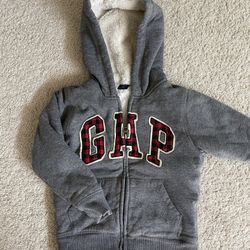 Gap Kids Sherpa Lined Sweater Jacket Size 5