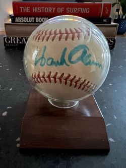 Hank Aaron Autographed Ball