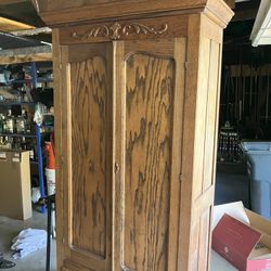 Antique Oak Armoire