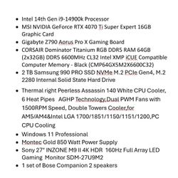 Top Tier Gaming Rig & Monitor