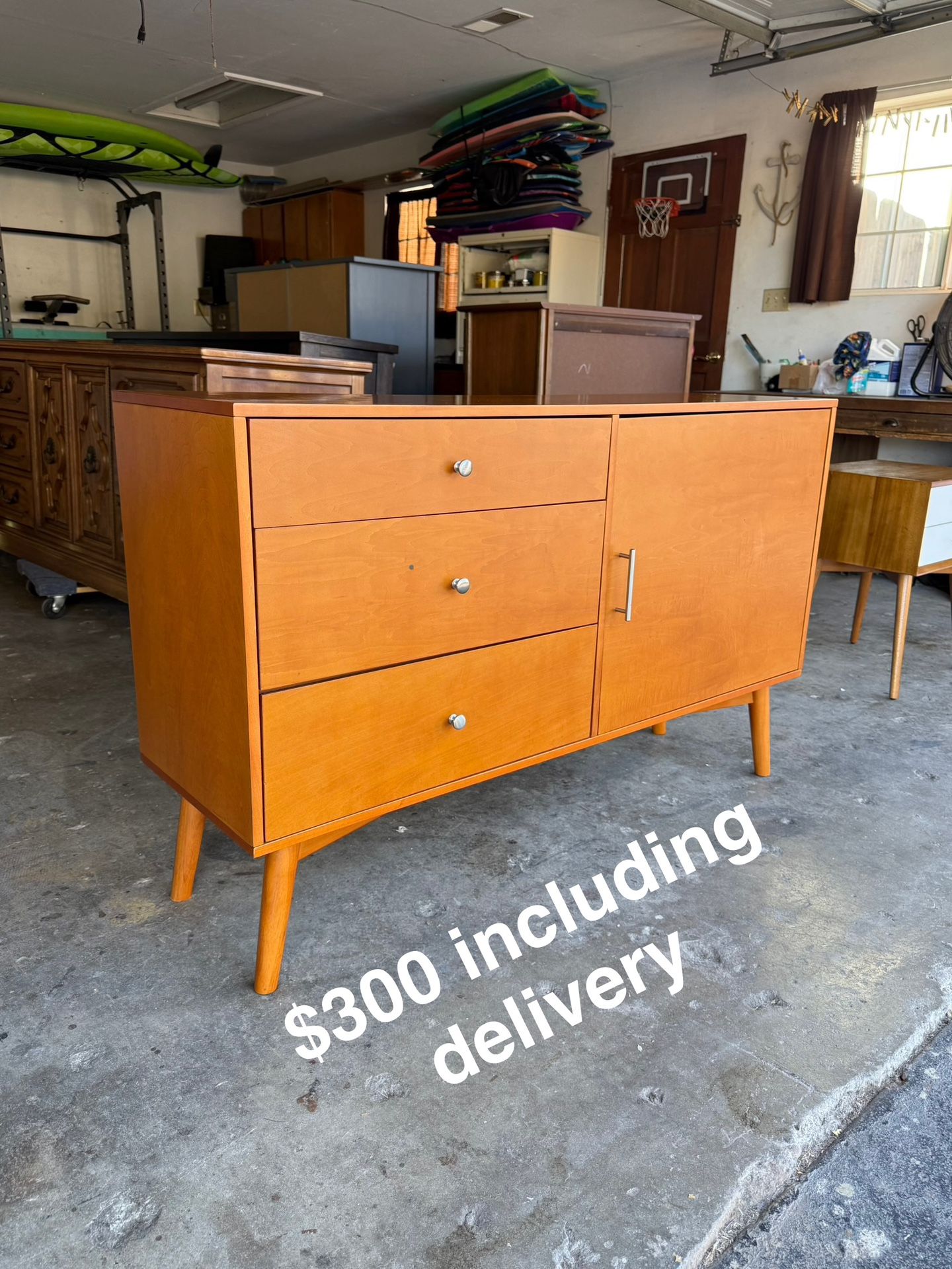 Mid Century Modern Acorn Media Console - $300 Delivered