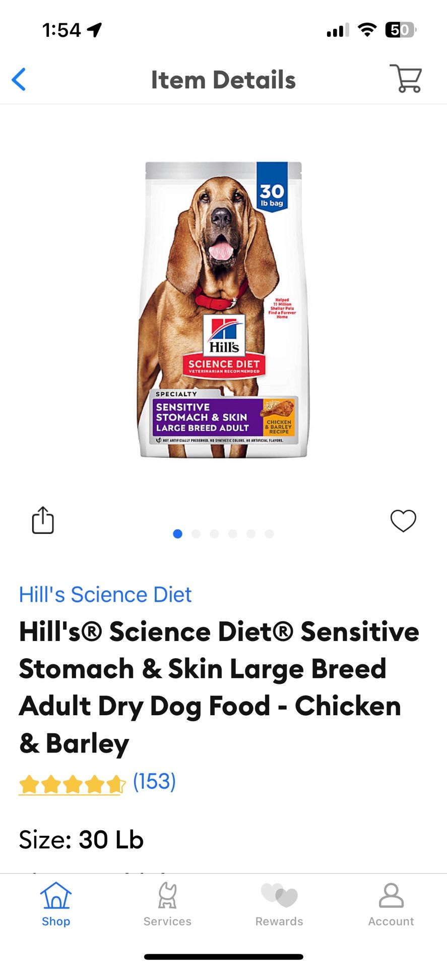 Science Diet Sensitive Skin Large Breed Dog Food