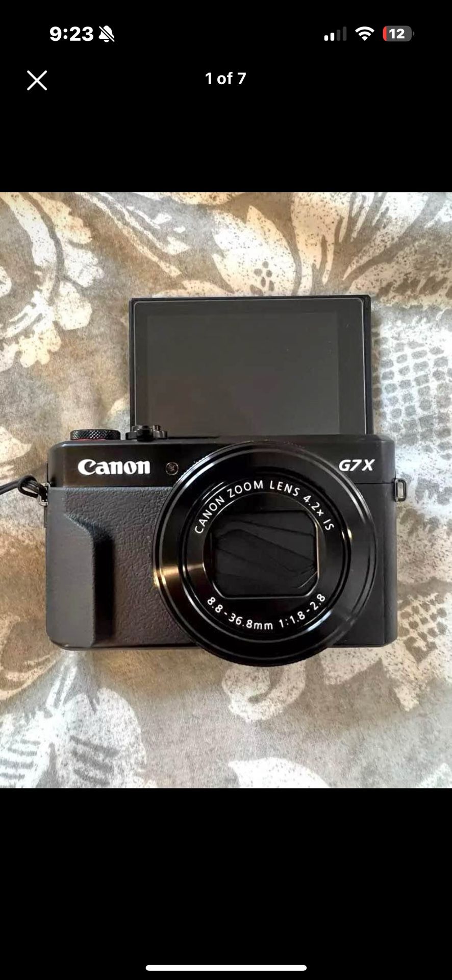 Canon g7x mark 2
