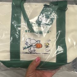 Starbucks x Peanuts Snoopy Canvas Tote Bag