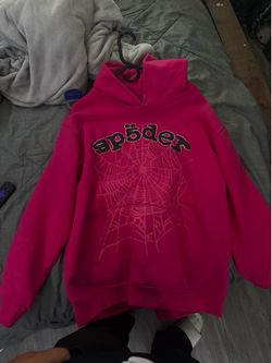PINK SPIDER HOODIE SIZE LARGE