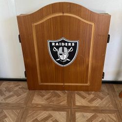 Raiders Dart Board Cabinet