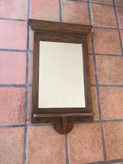 Oak Wood Mirror