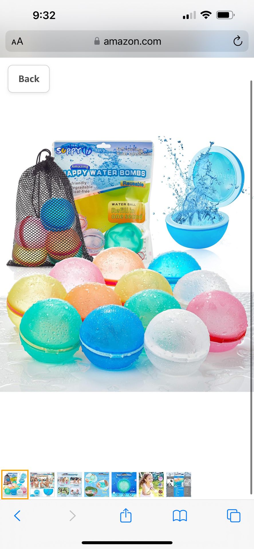Pool Toys Reusable Water Balloon 